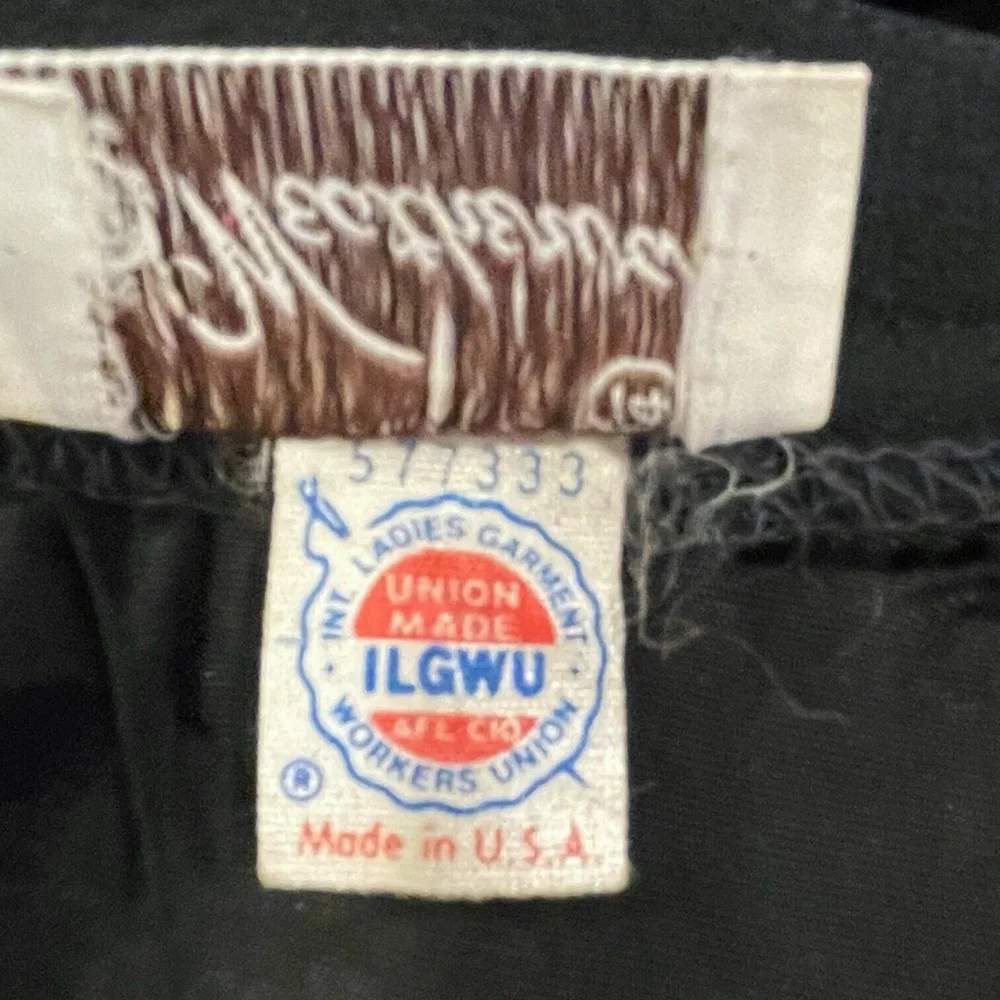 Vintage Weathervane Womens 14 Pure Wool Skirt Pockets Lined USA Union Made Black